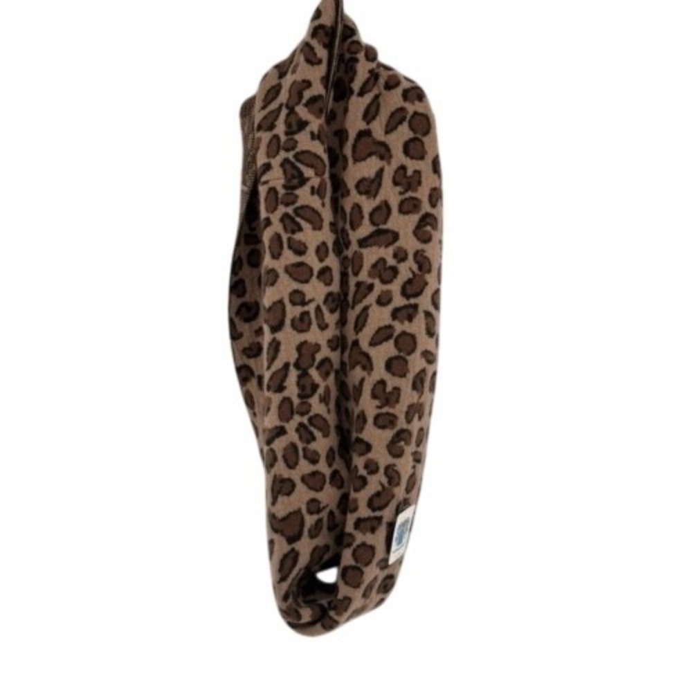 Portolano Cashmere Infinity Scarf Wrap Leopard One Size‎ Brown New